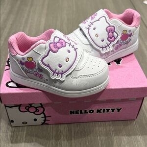 Hello Kitty Kids Sneakers - White and Pink Delight